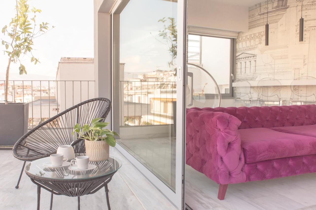 Luxury Apartment Near Acropolis-Living Stone Gold Aten Exteriör bild